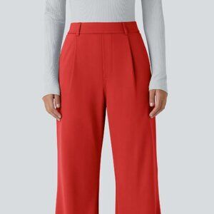HALARA Red Wide Leg Pants